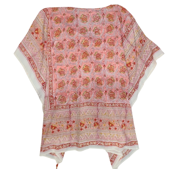 PAX PHILOMENA 'Sedona' Dress Kaftan As Seen In Southern Living Cotton OS/ALL - Picture 5 of 10